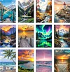 12Pack Landscape-Full Round Diamond Painting(30x40cm)