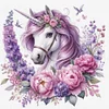 Floral Unicorn-11CT Stamped Cross Stitch 40*40cm/15.75*15.75in tapestrymarket