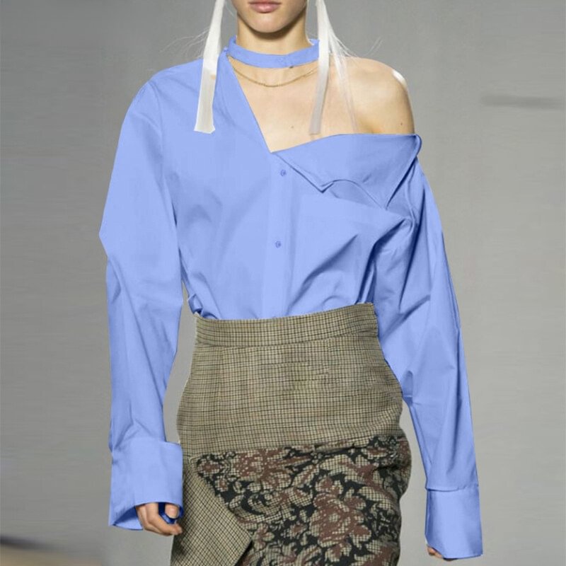 Asymmetric T-Shirt Loose Shirt