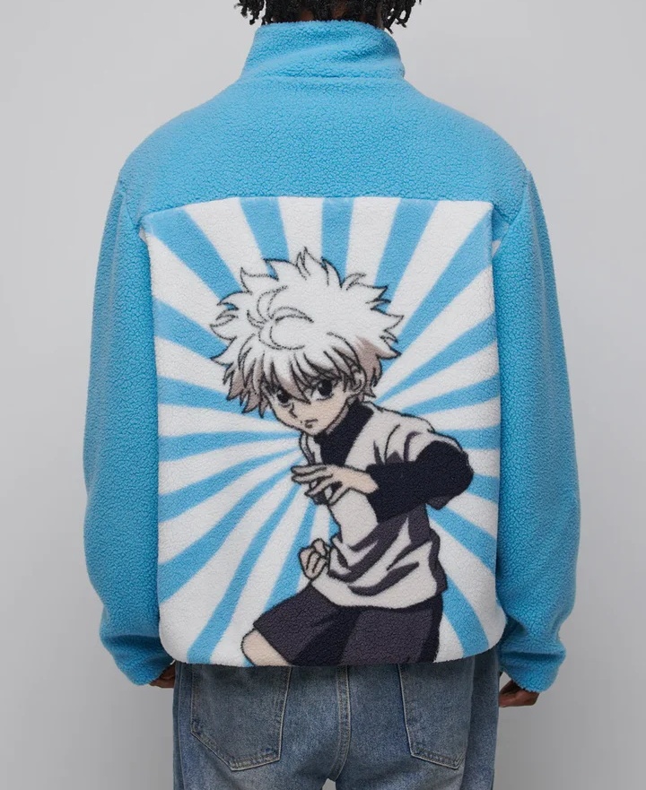 Hunter x Hunter Killua Zoldyck Print Wool Zipper Jacket