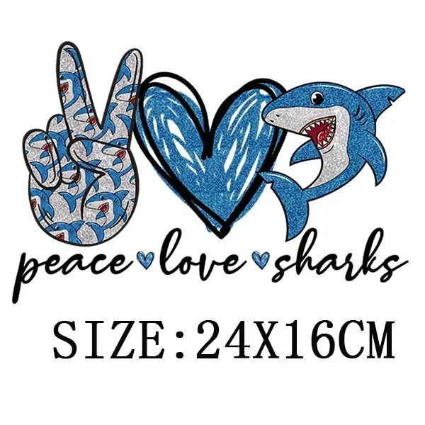 Peace Love Teach Thermal Sticker On T-shirt DIY Washable Patch On Clothes Funny Design Iron On Transfer For Hoodies Bag Applique