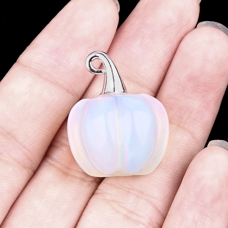 1 Piece 16*20mm Alloy Natural Stone Pumpkin Pendant Jewelry Accessories