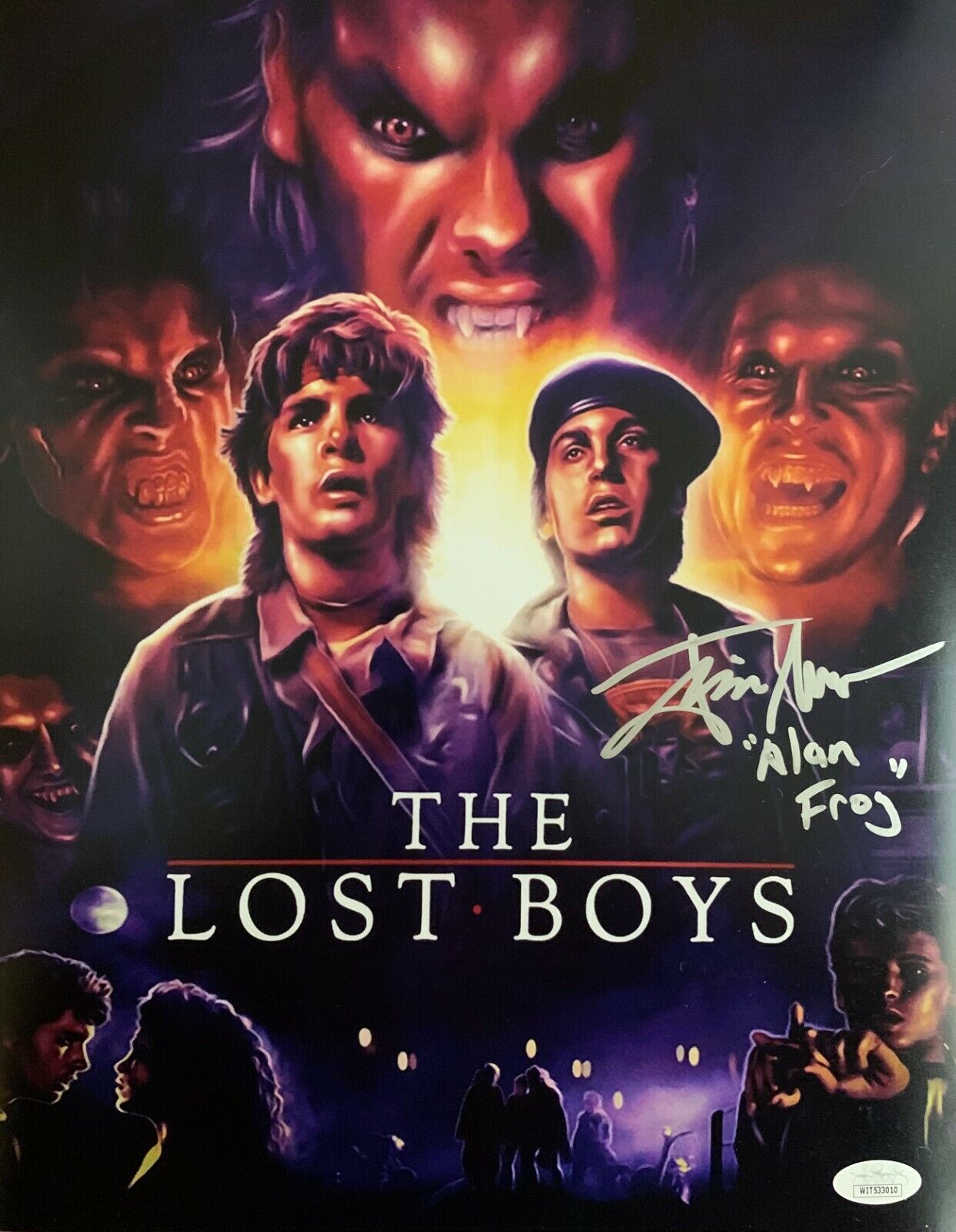 Jamison Newlander autographed signed inscribed 11x14 Photo Poster painting JSA Lost Boys alan