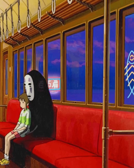 

Faceless And Chihiro Spirited Away – Paint By Numbers - 40*50CM, 501 Original