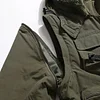 💥 2025 Hot Sale! Men's Outdoor Tactical Jacket with Multiple Pockets, Stand-up Collar and Zippered Hood - Windproof and Cold-resistant for Hiking, Camping, and Fishing