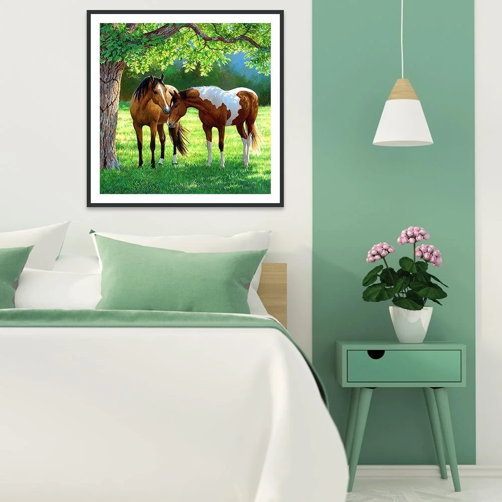 Diamond Painting - Full Round Drill - Horse(30*30cm)