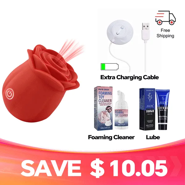 Rose Sucking Clitoris Sucker Vibrator