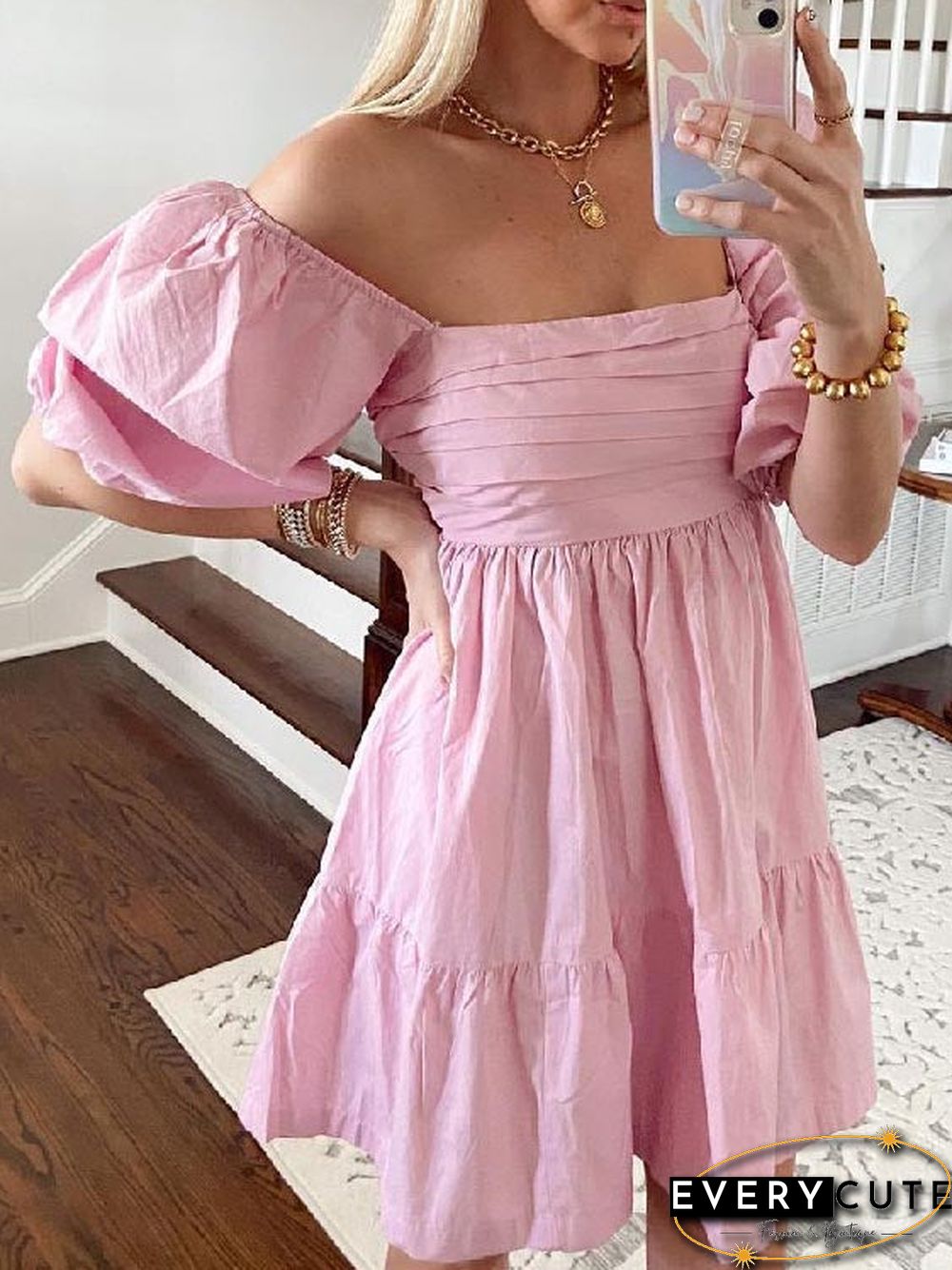 Plus Size Vintage Casual Dress S-5XL