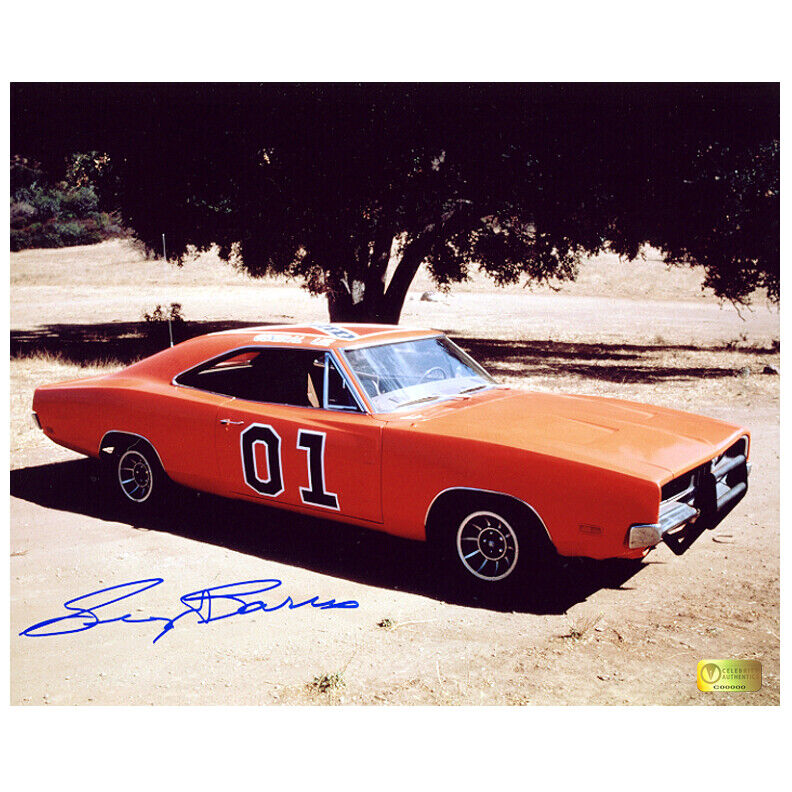 George Barris Autographed Dukes of Hazzard General Lee 8x10 Photo Poster painting