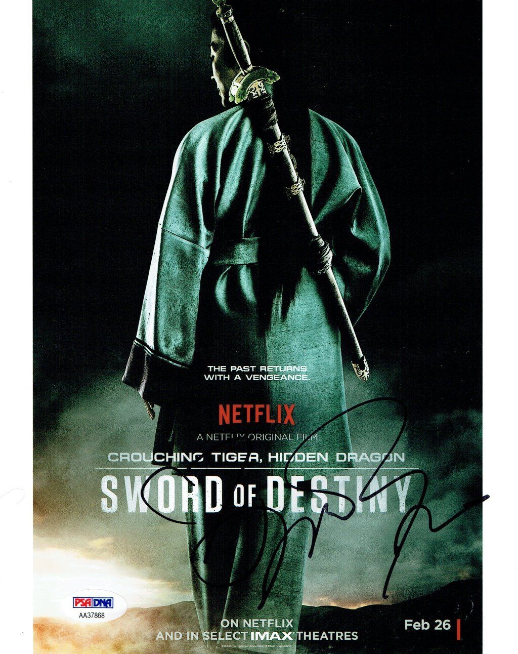 Michelle Yeoh Signed Sword of Destiny Autographed 8x10 Photo Poster painting PSA/DNA #AA37868