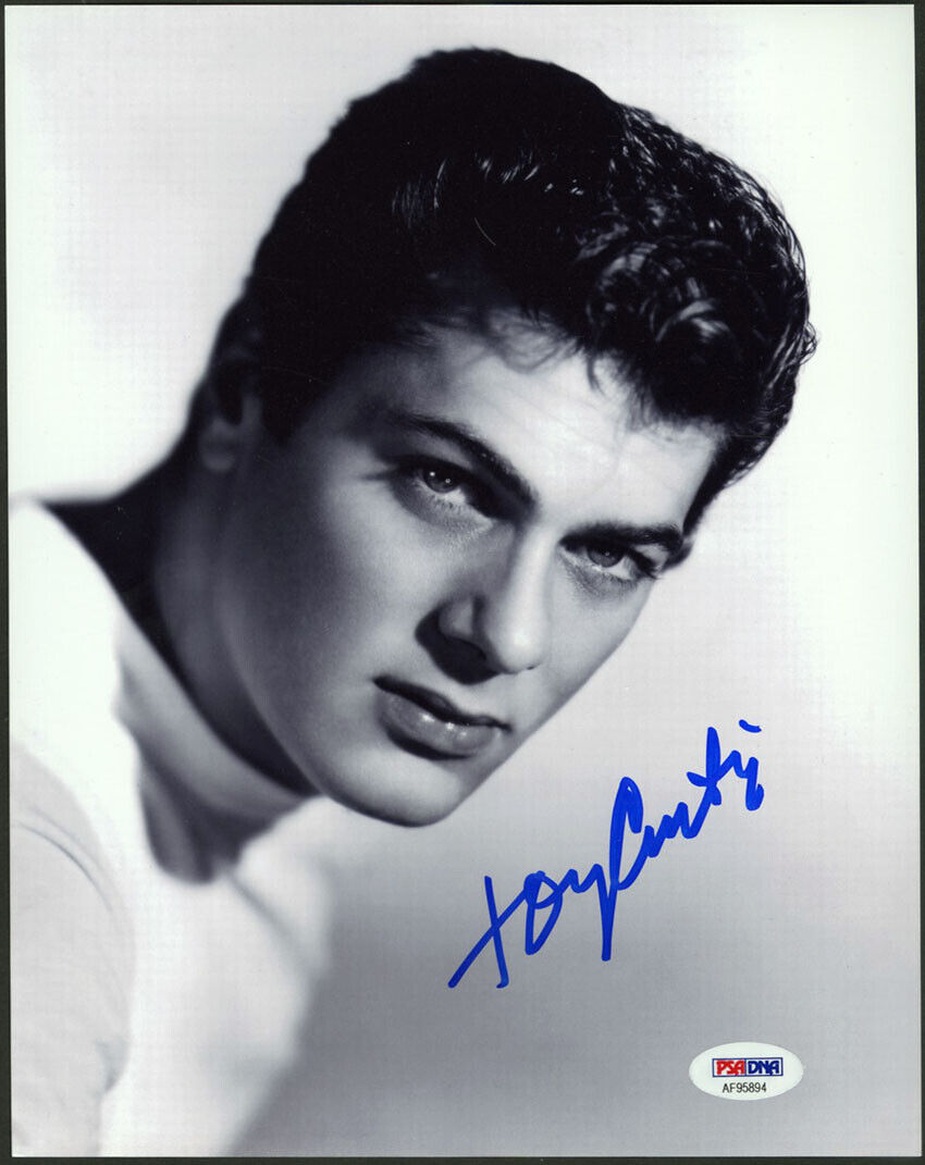 Tony Curtis SIGNED 8x10 Photo Poster painting Some Like It Hot Legend PSA/DNA AUTOGRAPHED