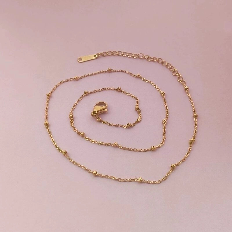 Casual Minimalist Solid Color 201 Stainless Steel Necklace