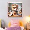 Toilet Puppy-11CT Stamped Cross Stitch 40*40cm/15.75*15.75in tapestrymarket