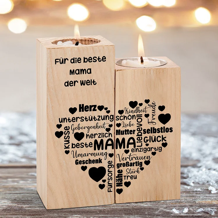 Kerzenhalter-Für die Beste Mama der Welt-Geschenk für Mutter