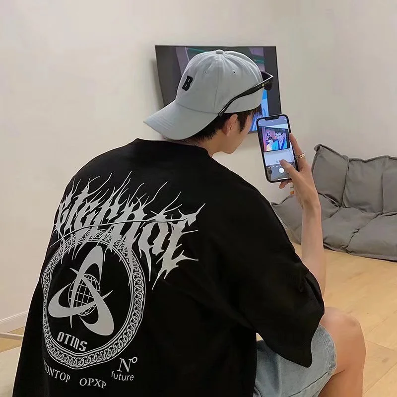 Summer Trend Design Trendy Hip-hop T-shirt Techwear Shop