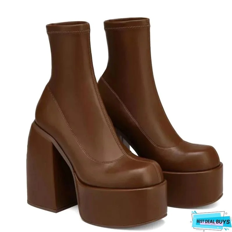 Sofia Tassou Platform Boots