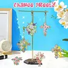 15Pcs Cross DiY Double-Sided Diamond Art Keychain Ornaments Party Crafts Decor
