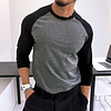  Men's Stylish Raglan Sleeve T-Shirt - Perfect for Casual and Sporty Looks by Inlyline