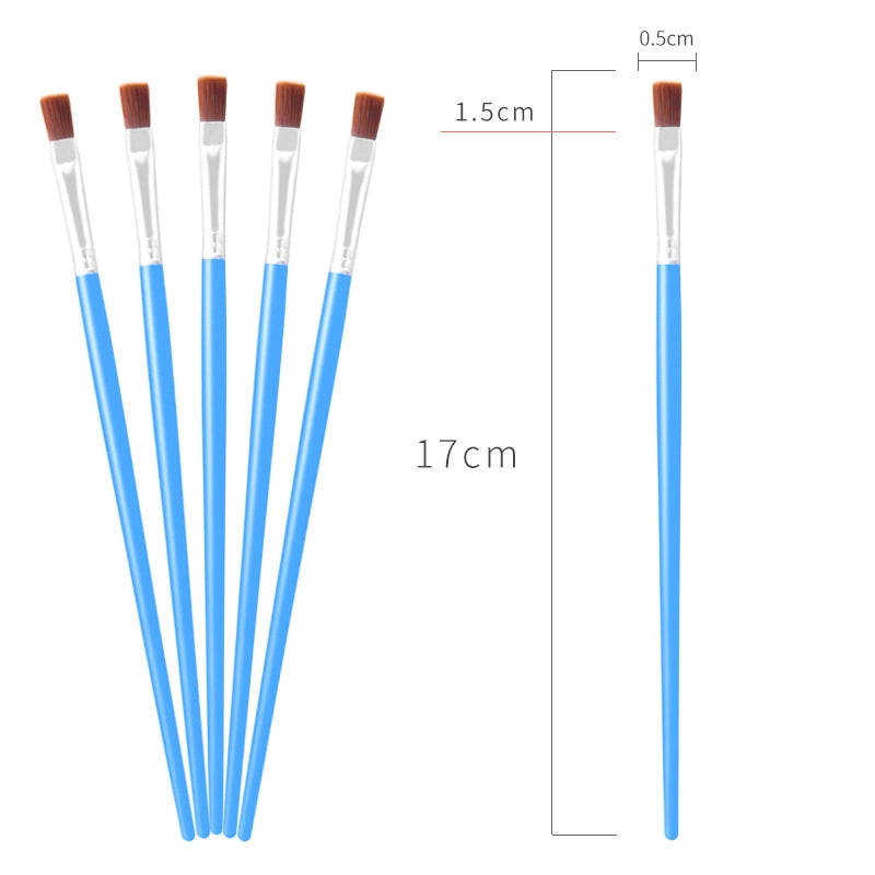Simple Nylon Oil Painting Hook Line Pen Flat Brush