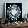 uk.everydayedeals DIY Pearl Painting With Frame - Handmade Self-Adhesive Pearls - Bright Sunflower(25*25cm)