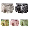 Men's Sexy Fashion Printed U-Shaped Mesh Breathable Boxer Briefs