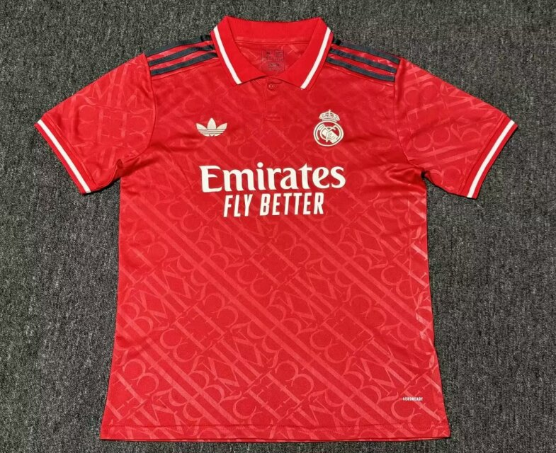 24/25 Real Madrid Red Football Shirt Thai quality
