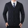 Men's Thick Warm Cardigan Sweater