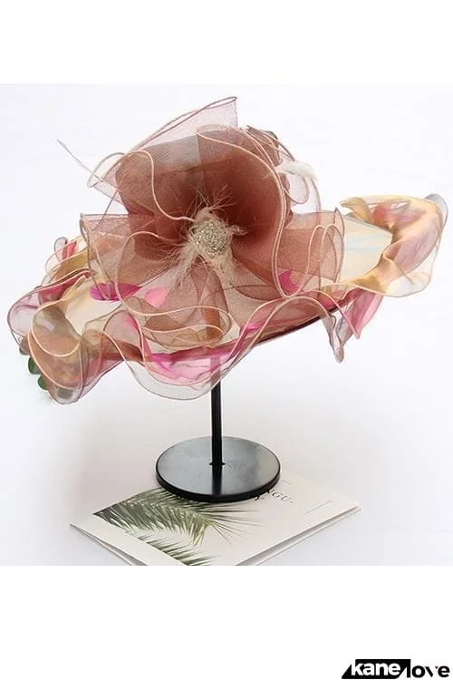 Organza Layer Flower Hat