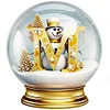 Diamond Painting -DIY Round Drill Christmas Ball M(50x50cm)