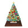 DIY Wooden Diamond Painting Xmas Tree Desktop Ornaments Double Side Printed Desk Decor Kits