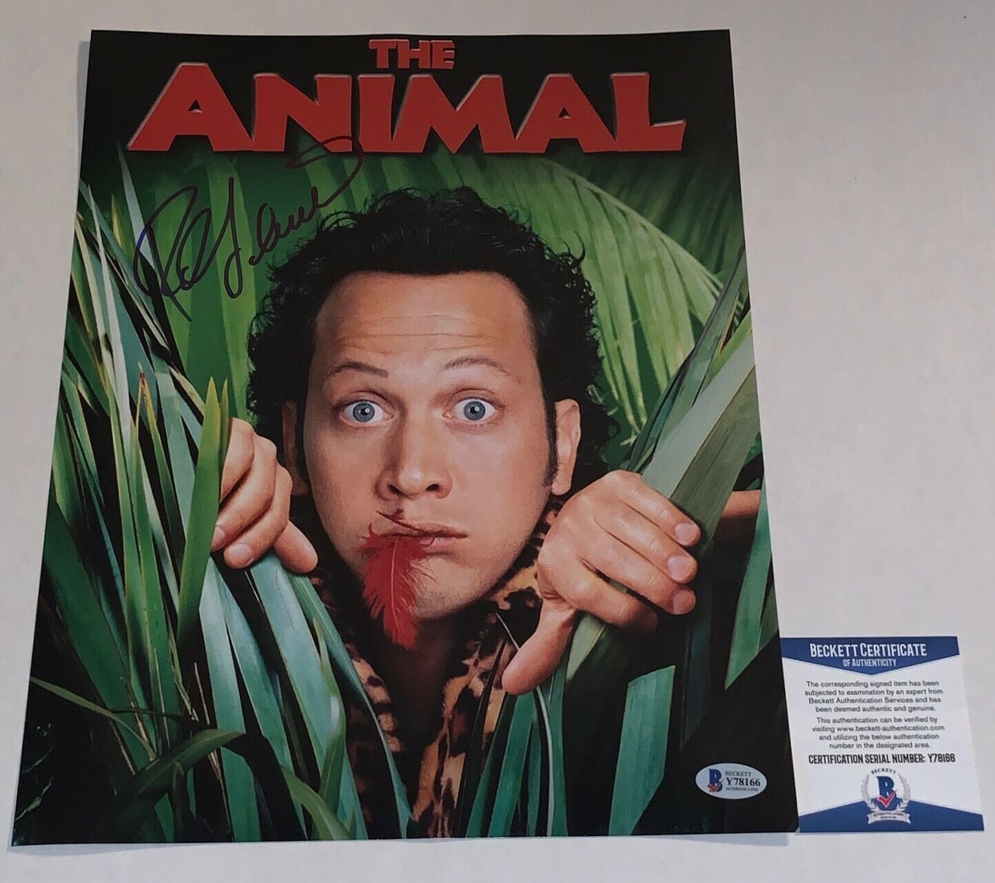 Rob Schneider signed The Animal 11x14 Photo Poster painting autographed Marvin Mange BAS Beckett