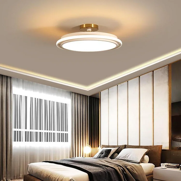 Circular LED Modern Flush Mount Lighting Ceiling Lights Hanging Light - Appledas