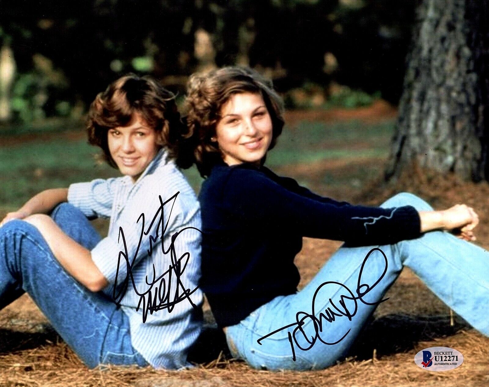 KRISTY MCNICHOL & TATUM O'NEAL Signed 8X10 Photo Poster painting LITTLE DARLINGS