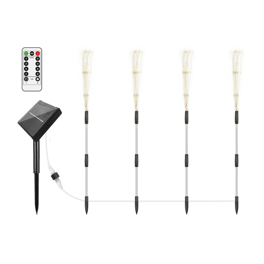 

4-in-1 LED Solar Firework Lights Waterproof Garden Lawn Stake String Light, 501 Original