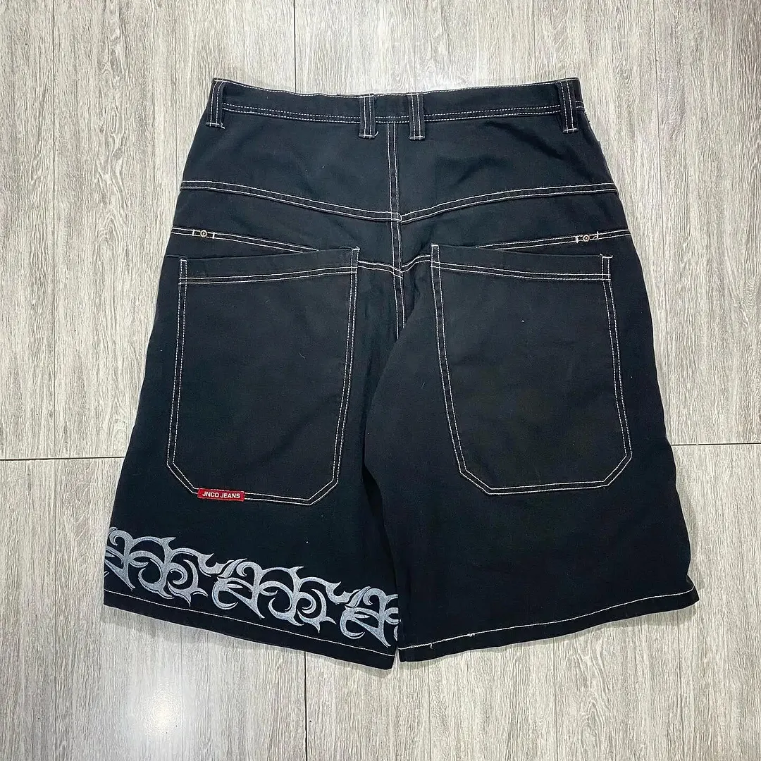Brownm Pants Men's Loose Wide-Leg Retro Gradient Jeans Men's Tide Card High Street Straight Tube Overs