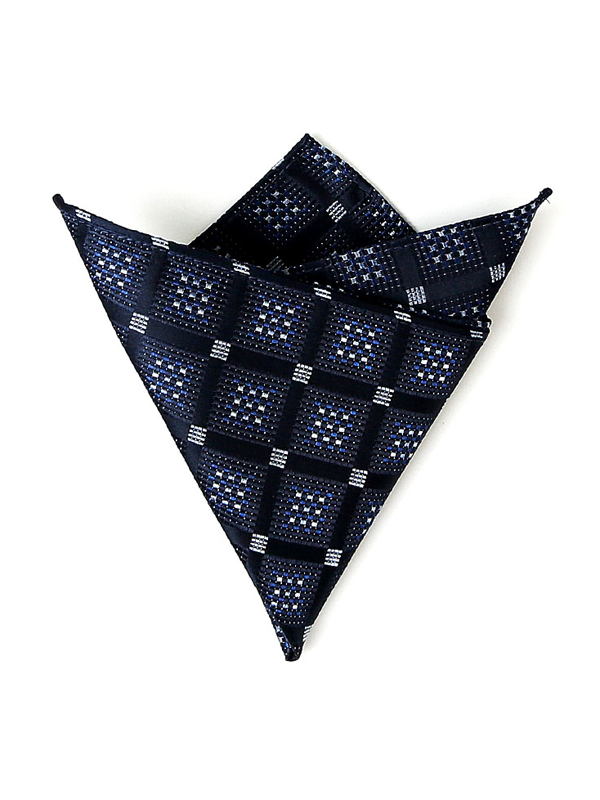 Silk Handkerchief Blue Men's Pocket Square-Chouchouhome