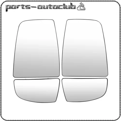 Dronehint Left+Right Side Mirror Glass Fits 2016-ON Ford Transit 150 250 350 Work Van (For: GMC) Parts
