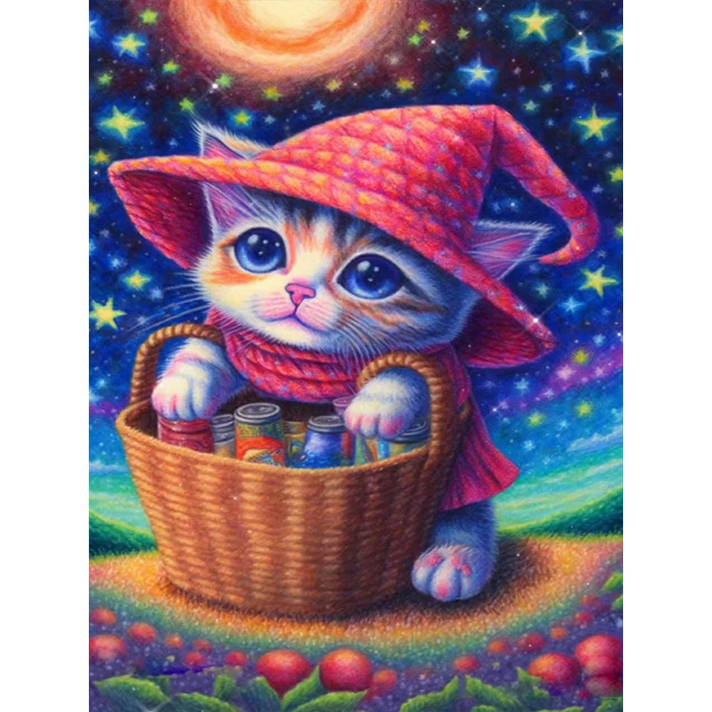 Cat - Full Round - Diamond Painting (30*40cm)
