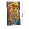 (40*70cm)Tiger - Full Round Drill Diamond Painting