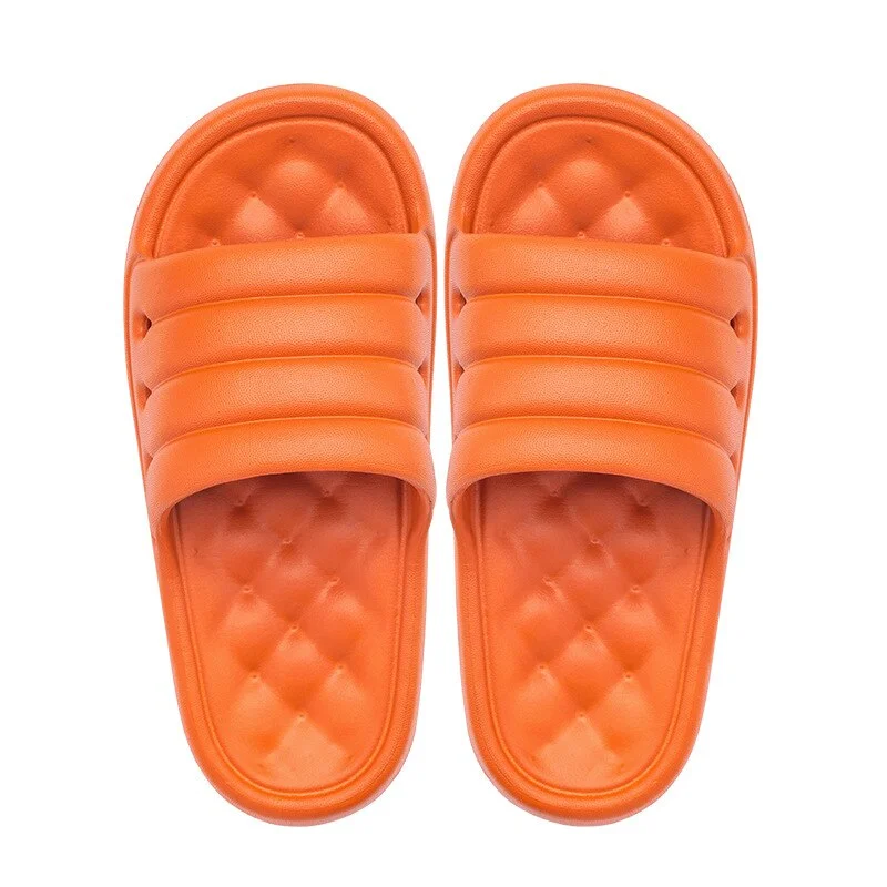 Men's Slippers Sofa Slides Men Sandals Soft Indoor Bath Home Slippers Women Thick Sole Anti-slip Mute Summer Shoes Flip Flops