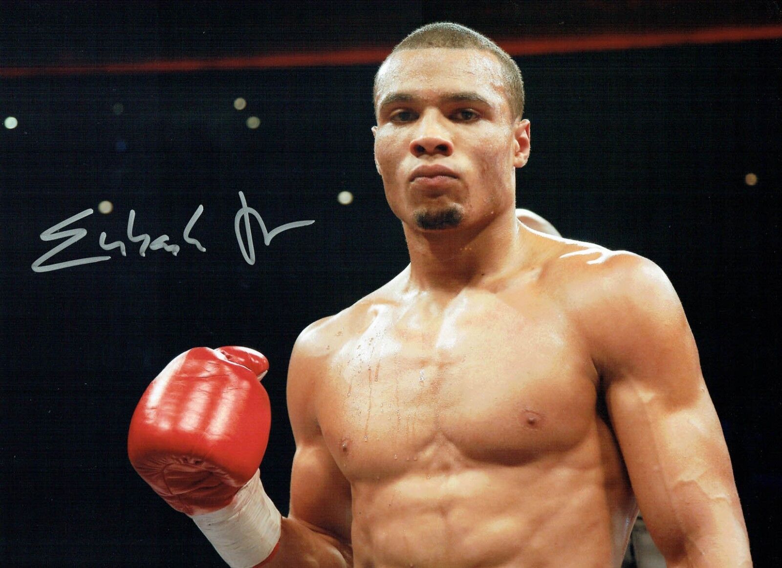 Chris EUBANK Jr Boxing RARE 16x12 Signed Autograph Photo Poster painting AFTAL COA