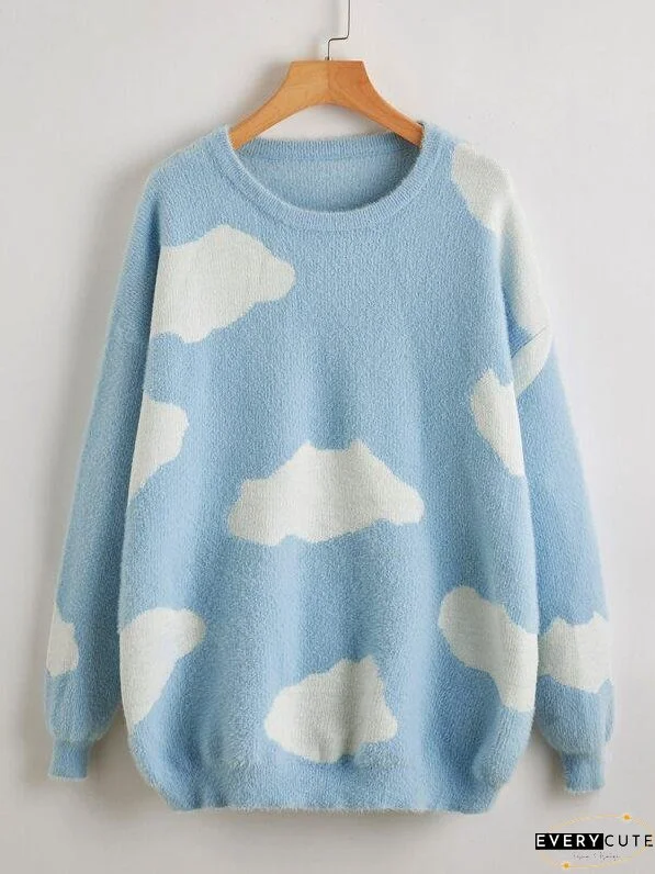Cloud Fuzzy Sweater for Women