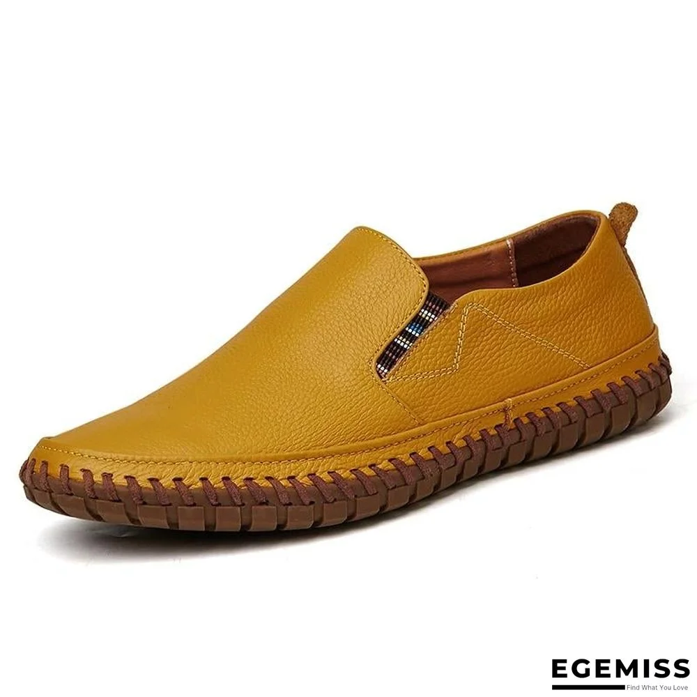 Leather Men Shoes Slip On Shoes Leather Loafers Mens Moccasins Shoes Italian Designer Shoes | EGEMISS