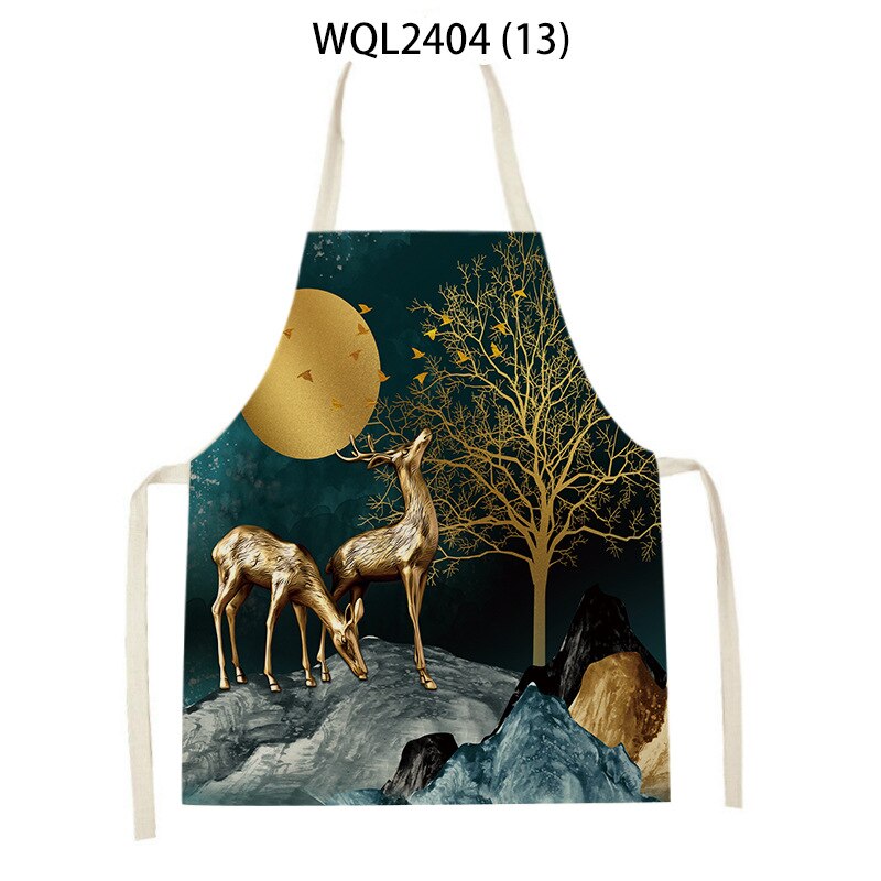 Linen Kitchen Apron Classical mythological animal