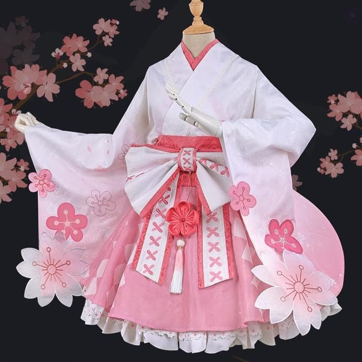 [Reservation]Sweet Sakura Cosplay Kimono Dress SP13627