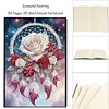 50 Pages DIY Rose Dream Catcher A5 Diamond Painting Notebook