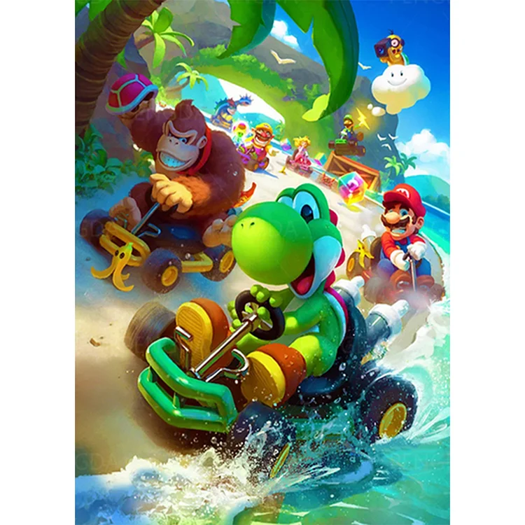 Mario And Friends - Printed Cross Stitch 11CT 60*80CM