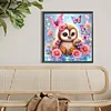 Diamond Painting-5D Full Round Drill Cartoon Owl(40x40cm)