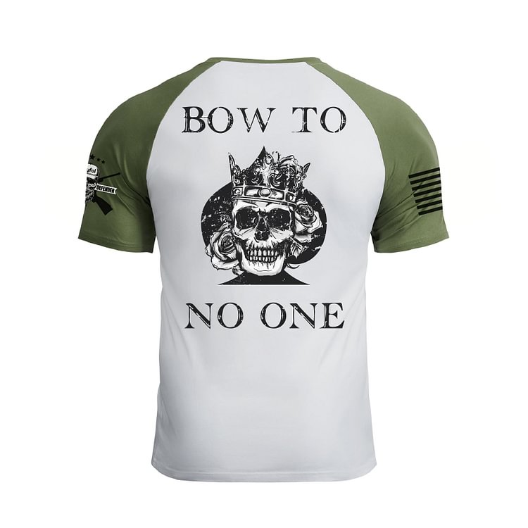 BOW TO NO ONE RAGLAN GRAPHIC TEE