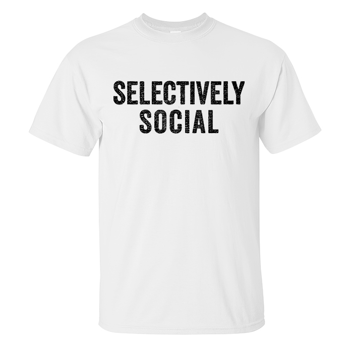 Livereid Selectively Social Men T-Shirt - Livereid